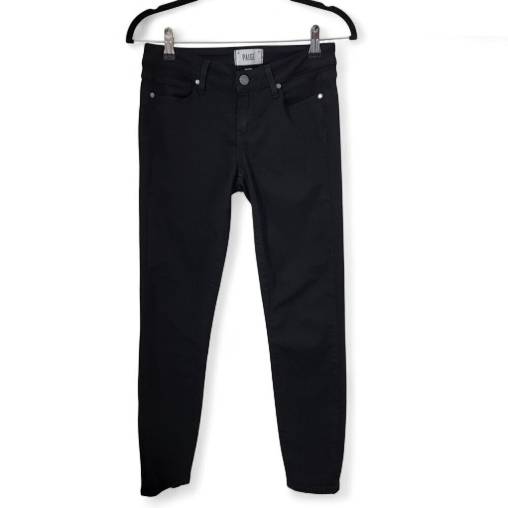 Paige Size 26 Black Verdugo Crop Denim Jeans, Gently Used Condition